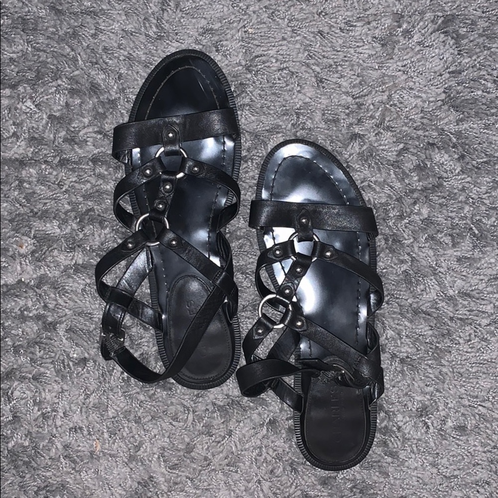 Black Gladiator Sandals